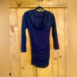 Elegant Black Long Sleeve Dress